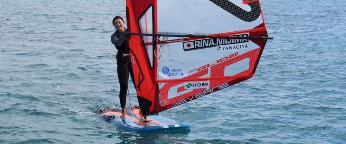 ウインドサーフィン新嶋莉奈選手の画像